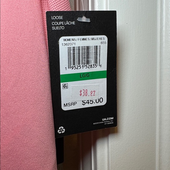 Women’s Under Armour Loose Pink Tank - Picture 8 of 8